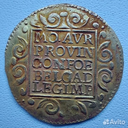 2 дуката Утрехт Нидерланды 1656 золото 5,9 г