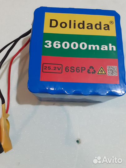 Аккумулятор, Аккумуляторная сборка 6S6P 24V 36Ah