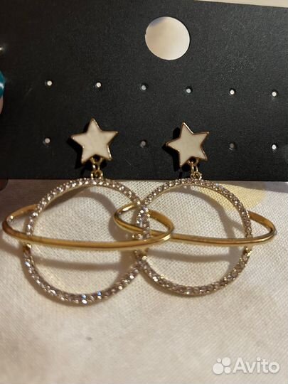 Серьги гвоздики бижутерия