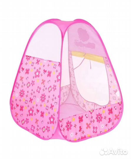 Детская горка с шариками и палаткой