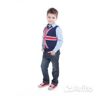 Голубая рубашка для мальчика PlayToday р.98,104