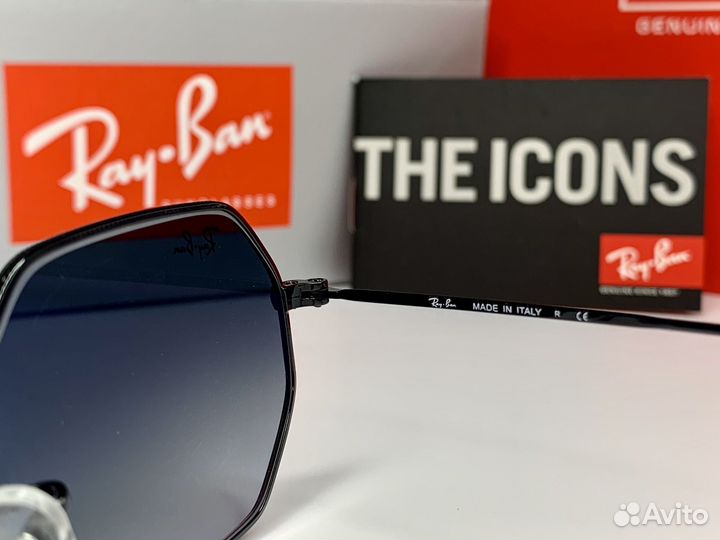 Очки Ray Ban Octagonal пепельные