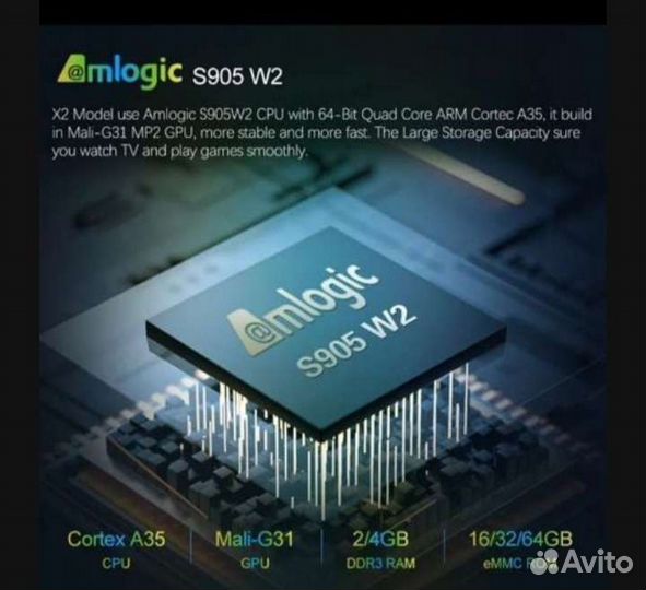 TVприставка VontarX2+пульт с голосовым управлением