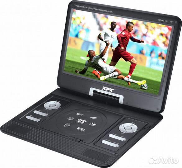 Портативный DVD плеер XPX EA-1369L с тюнером 14