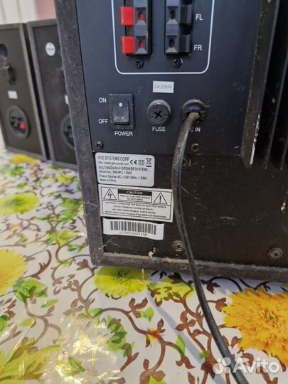 Акустическая система. Савбуфер и 4 колонки