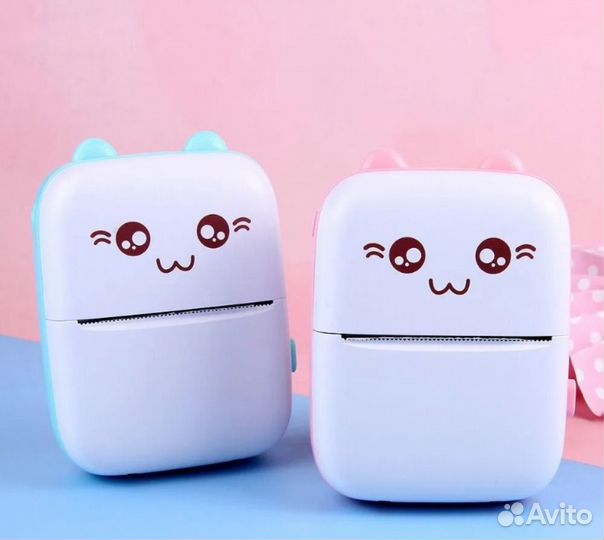 Мини принтер для чеков,фото,наклеек, беспроводной