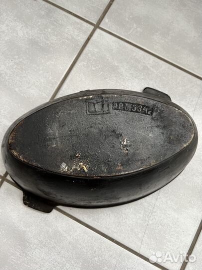 Чугунная утятница СССР