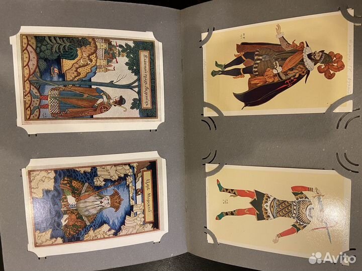 Альбом с открытками Билибин. Иллюстрации к сказкам