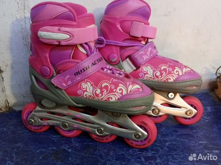 Роликовые коньки детские раздвижные
