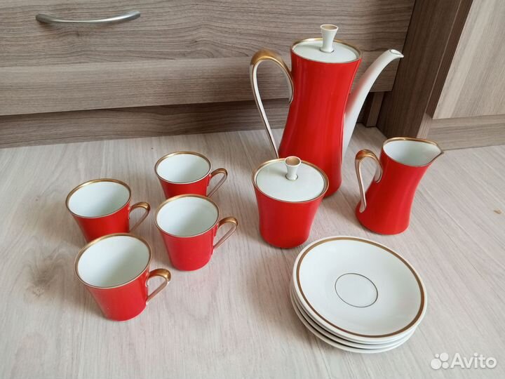 Сервиз кофейный Volhstedt фарфор из ГДР
