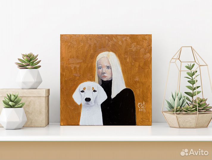 Картина маслом на холсте 20х20 см