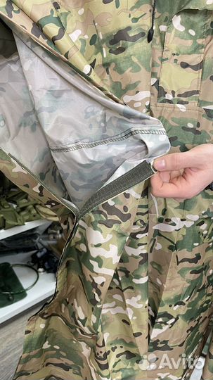 Пончо мультикам укороченное