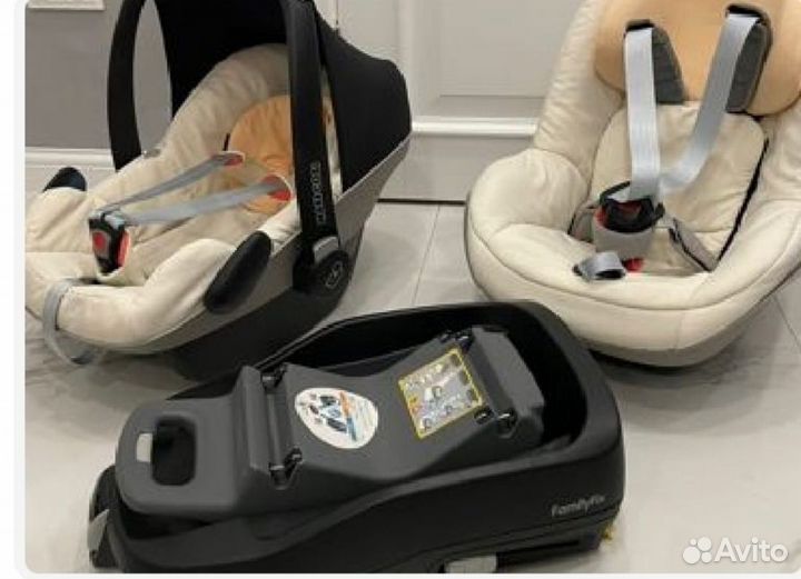 Автолюлька maxi cosi pebble, pearl с базой