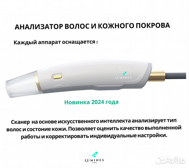 Аппарат для эпиляции Lumines. Макс’Про 2000вт