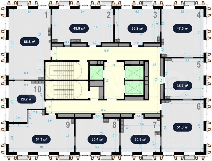 Продам офисное помещение, 49.8 м²