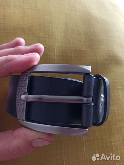Мужской кожаный ремень новый