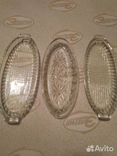 Селедочница стеклянная СССР