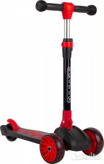 Самокат трехколесный sitis Rubber черный Adl3647