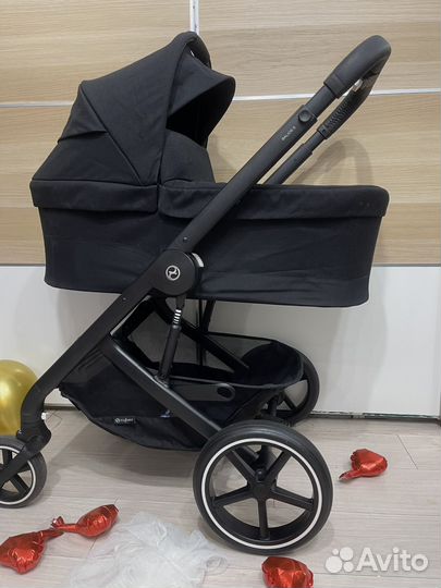 Коляска cybex balios s lux 3 в 1 moon black