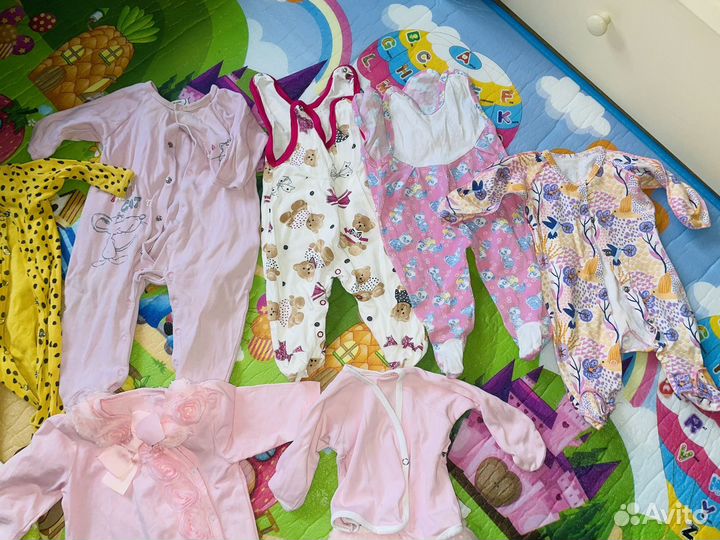 Вещи пакетом на девочку от 0 до 6 месяцев
