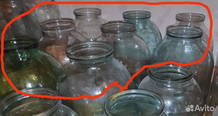 Банки стеклянные, 3 литровые