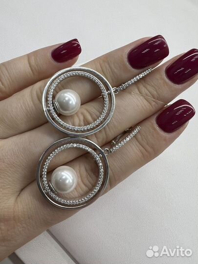 Новые серьги из серебра 925