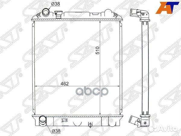 Радиатор Isuzu ELF nprnqr 93-06 / Mazda Titan