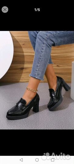 Туфли женские 38 размер черные