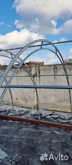 Теплица двойная дуга