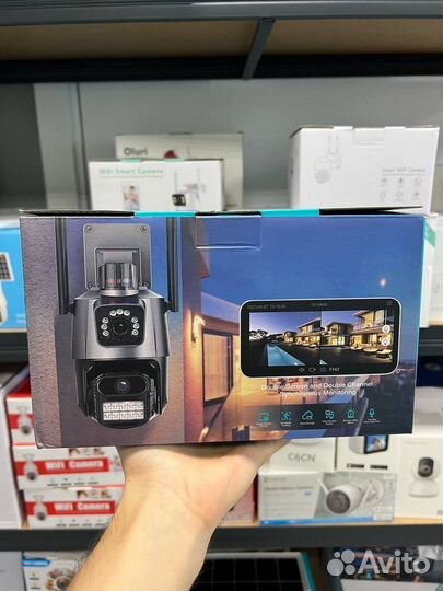 Уличная камера WiFi с мигалкой видеонаблюдения