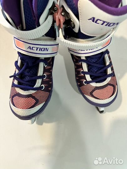 Коньки фигурные раздвижные 29-32