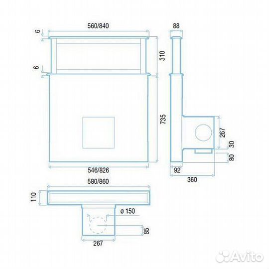 Вытяжка falmec luce isola 90 Vetro Nero (800) ECP островная,чёрная,сенсор.п