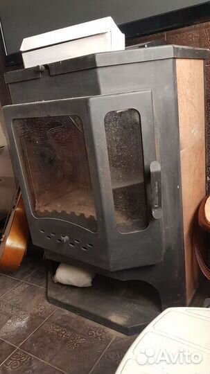 Печь- камин Бавария (чугун с плитой)
