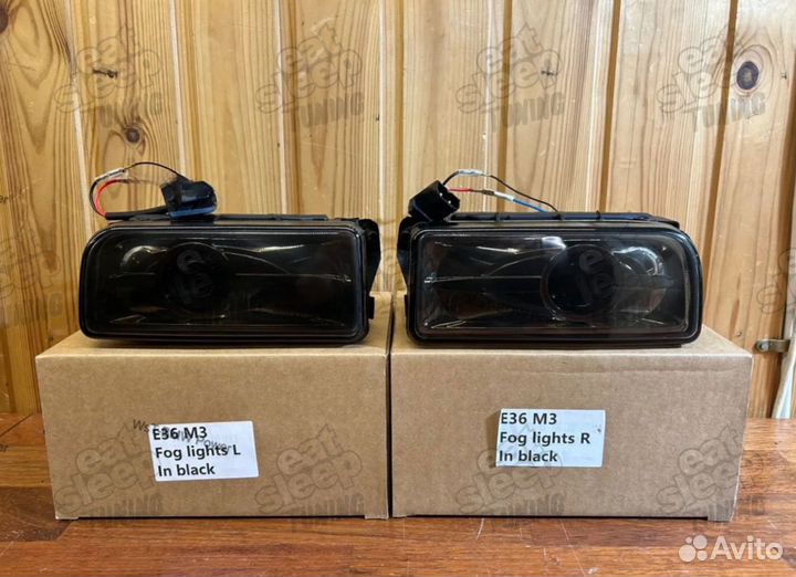 Комплект птф туманок BMW E36 тонированные