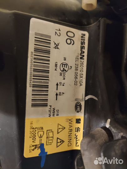 Фара правая 26010-5X10A Ниссан Патфайндер R51