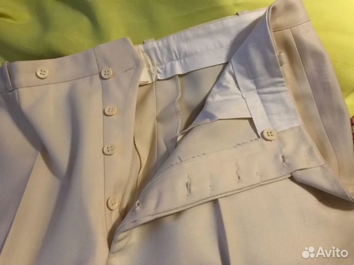 Брюки СССР новые военные офицерские парадные белые