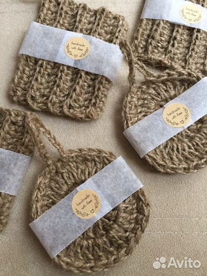 Эко-губка из джута