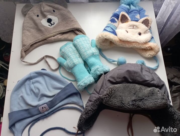 Шапка варежки детские