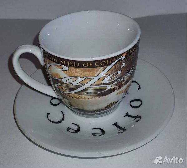 Кофейный сервиз (6 пар). Керамика