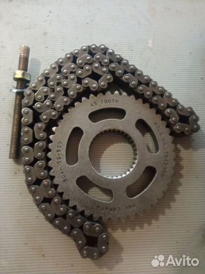 Звезда 45 зубьев, цепь 104 звена
