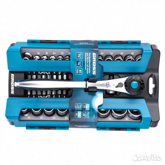 Набор торцевых головок 41 предмет Gross Арт 14143