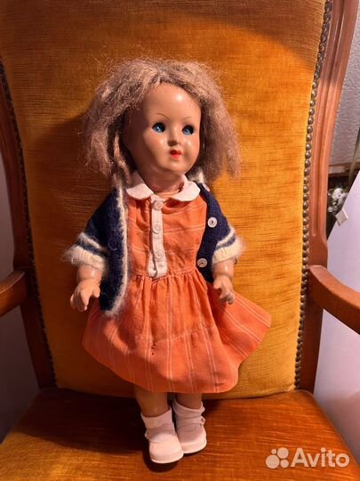 Кукла флиртушка,45см.Возраст прмерно 1930г