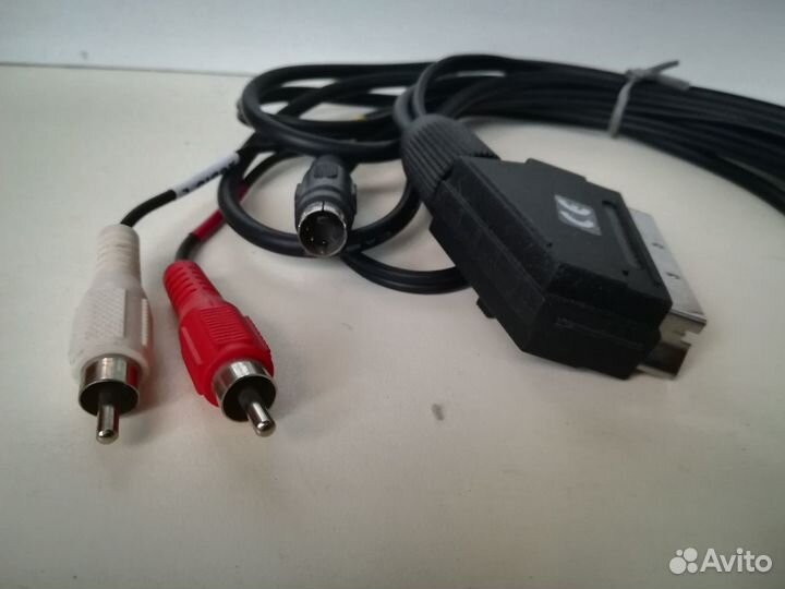 Кабель scart - 2 RCA+ S-video