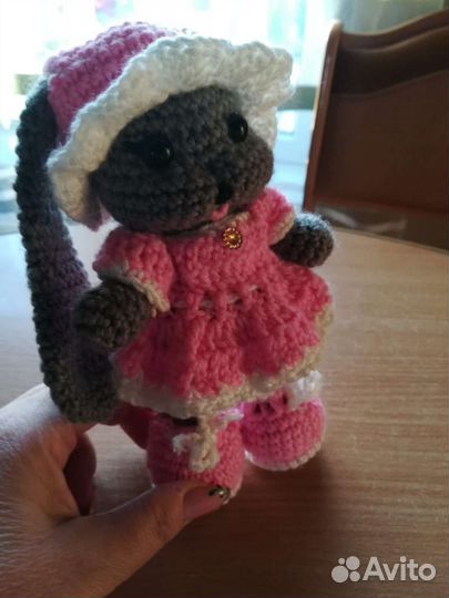 Вязаный зайка