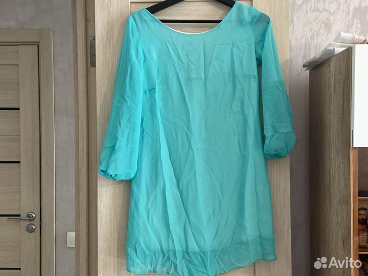 Платье бирюзовое