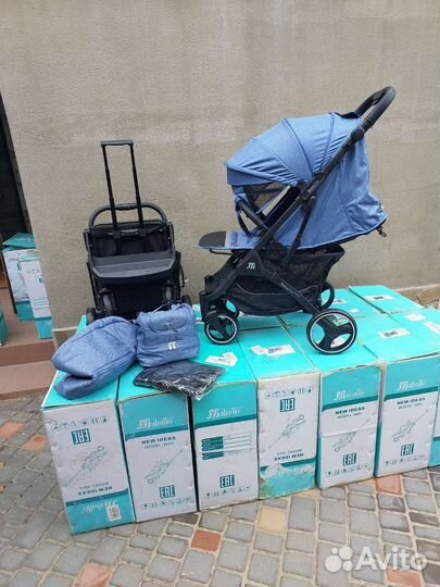 Коляска babalo future 2023 (на чёрном Джинса)