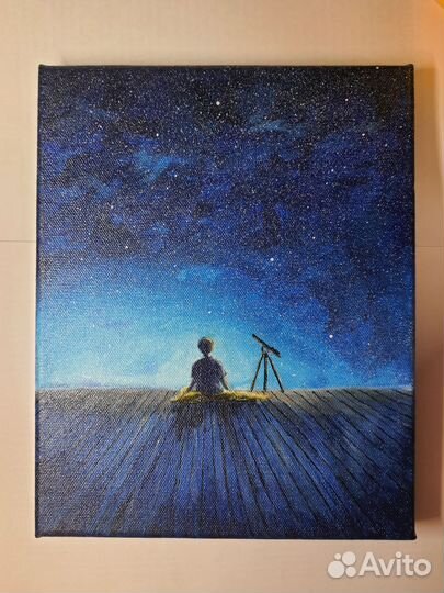 Картина акрилом на холсте 