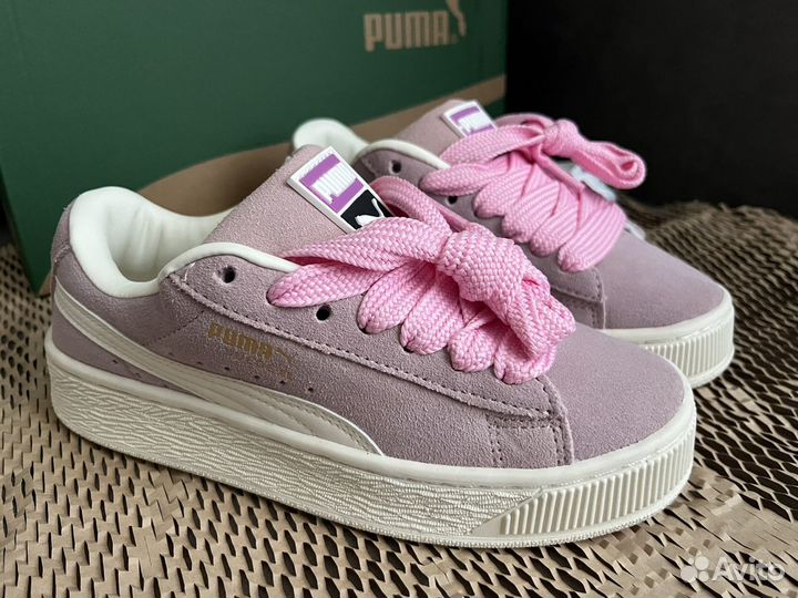 Дутыши puma suede XL pink