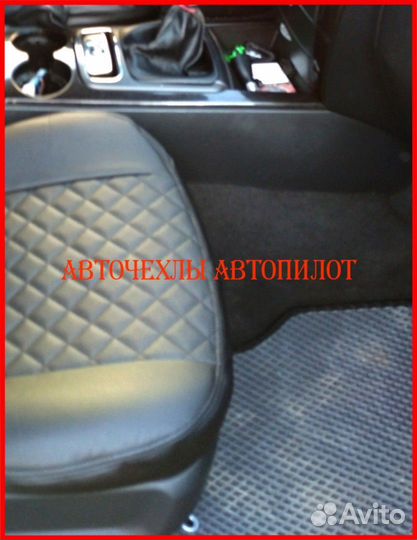 Чехлы Автопилот Kia Sorento 2 из экокожи чёрные