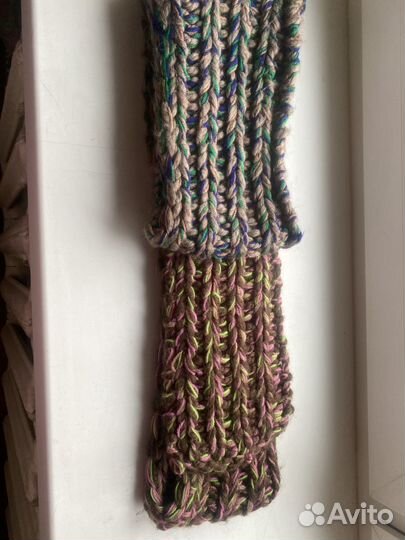 Шарф многоцветный длинный